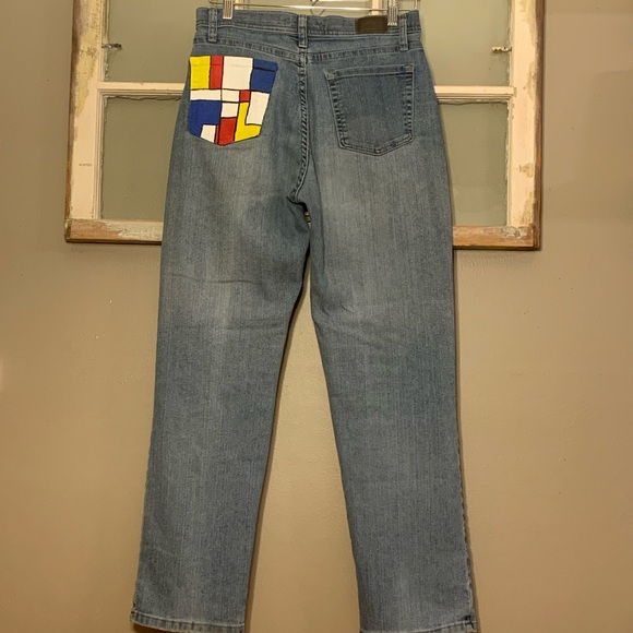 Lee Custom Painted Classic Fit Jeans - Picture 3 of 8